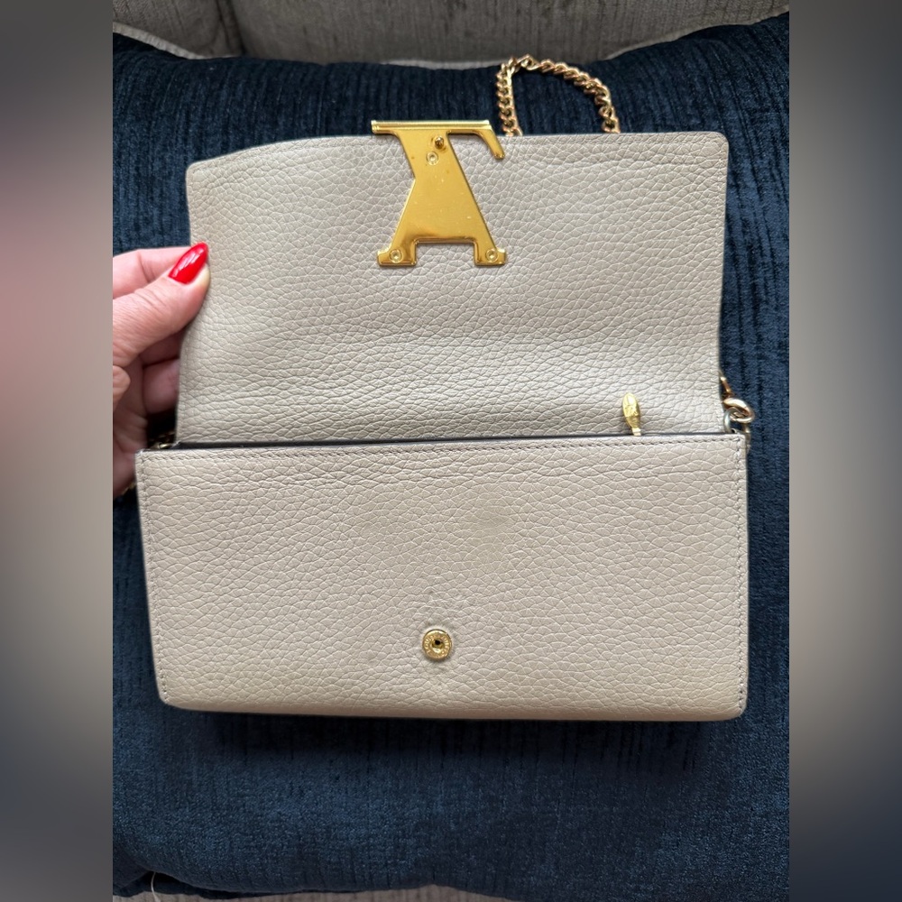 Louis Vuitton Taurillon Capucines Long Bifold Wallet on chain/crossbody bag 🔥 - Picture 14 of 15